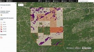 Potter County Fracking Complaint Map