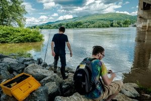 Fishing West Branch of Susquehanna River - Fracking