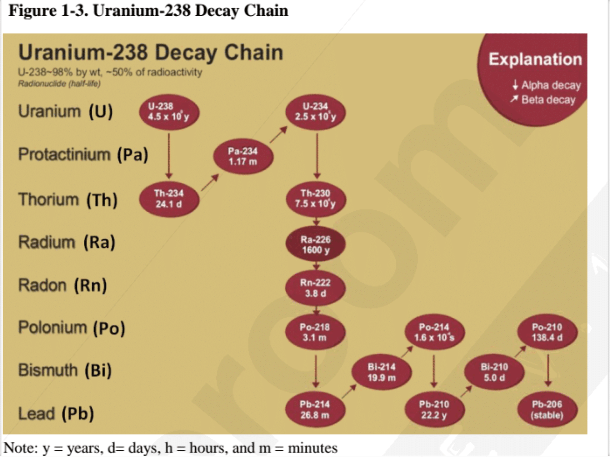 Uranium Decay Chain
